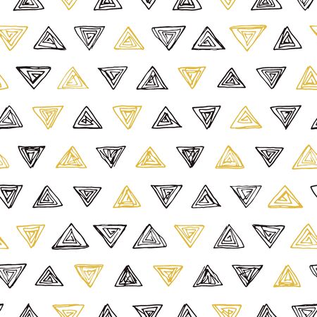 triangles seamless patternのイラスト素材