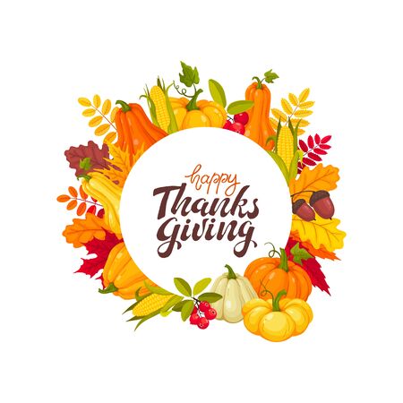 thanksgiving greeting cardのイラスト素材