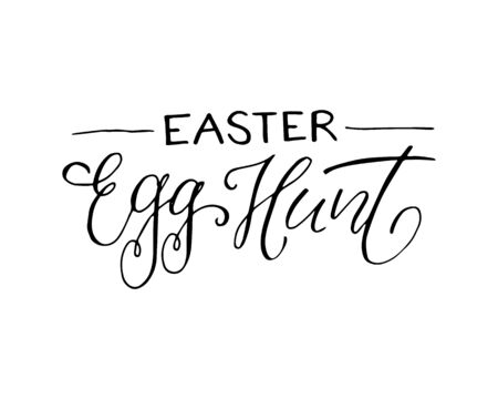 happy easter phraseのイラスト素材