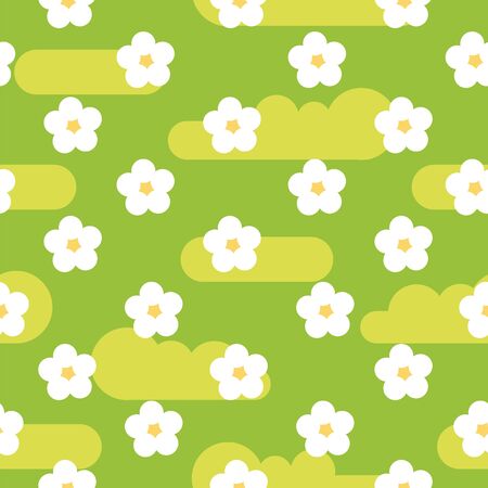 Spring green bloomのイラスト素材