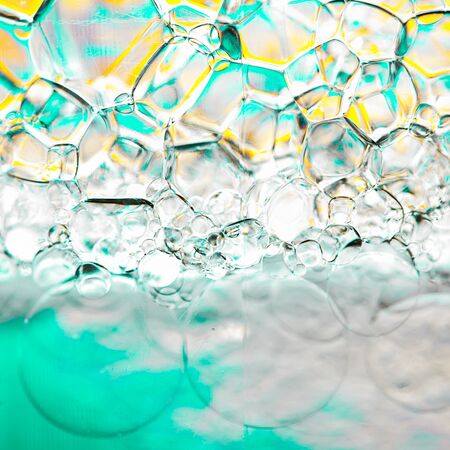 Foam bubbles abstract backgroundの写真素材