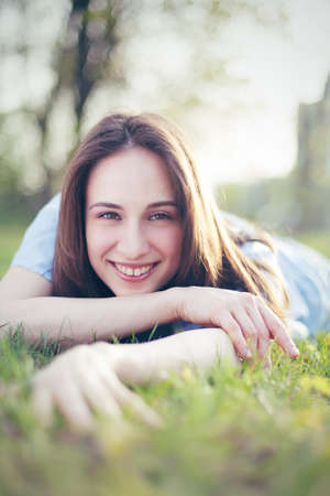 Beautiful girl portraitの写真素材