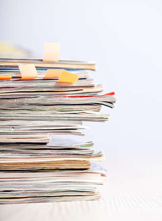 Stack of magazinesの写真素材