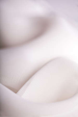Abstract soft white fabric backgroundの写真素材