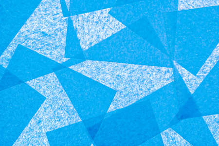 Blue paper squares abstract texture backgroundの写真素材