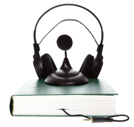 audiobook book jack isolated on whiteの写真素材