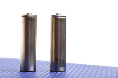 isolated battery on white Energy supply equipment.