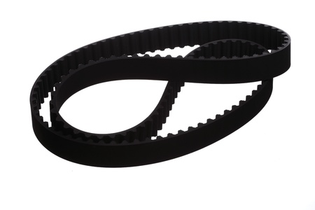 belt car engine isolated white backgroundの写真素材