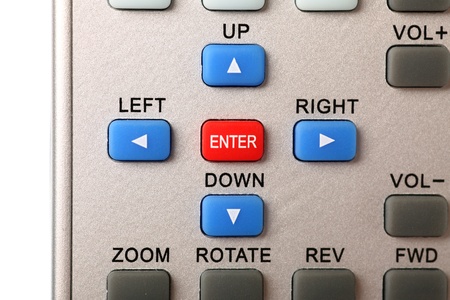 single remote control over the white backgroundの写真素材