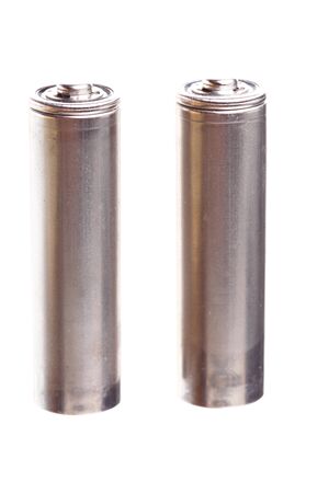 isolated battery on white Energy supply equipment.の写真素材