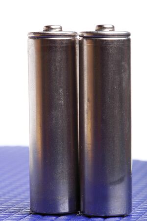 isolated battery on white Energy supply equipment.の写真素材