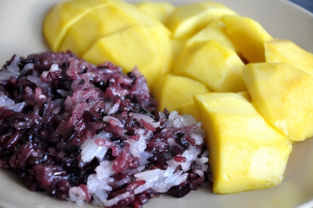 Mango with Sticky Riceの写真素材