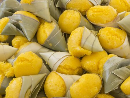 Background of Sugar palm cake, Thai dessertの写真素材