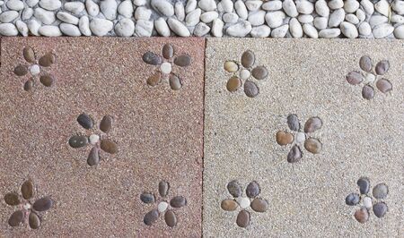 Stone floor front yard of house in Thailand