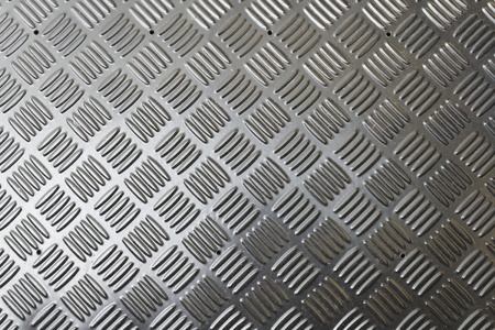 Metal background with tread plate pattern
