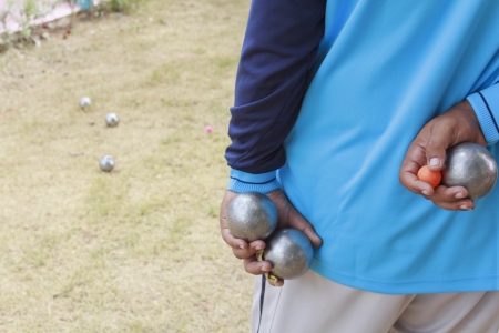 Boules (Petanque), French ball gameの写真素材