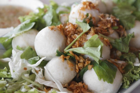 Steamed fish meat ballの写真素材