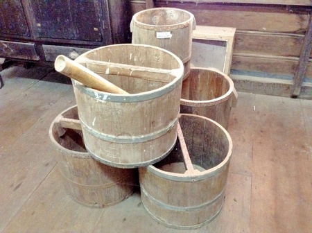 Old wood container foodの素材