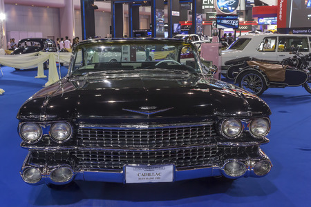 NONTHABURI, THAILAND - APRIL 2: Cadillac Eldurado 1959 car is on display at the 35th Bangkok International Motor Show 2014 on  April 2, 2014 in Nonthaburi, Thailand.のeditorial素材