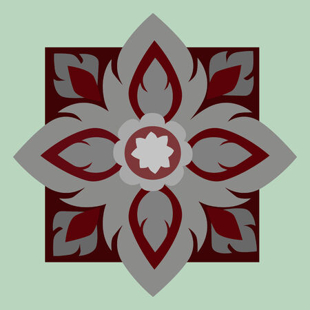 Vector illustration  line Thai art patternのイラスト素材