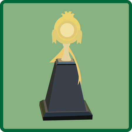 Vector illustration of trophy cupのイラスト素材