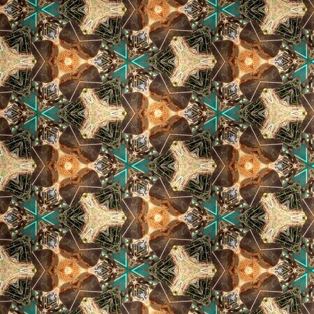 Abstract kaleidoscopic texture or background pattern designの写真素材