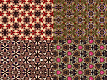 Abstract kaleidoscopic texture or background pattern designの写真素材