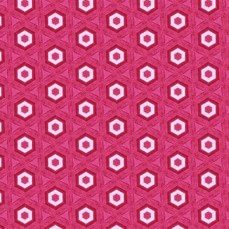 Abstract kaleidoscopic texture or background pattern design made from pink fabric