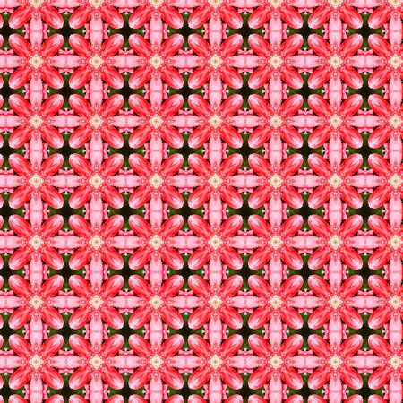 Beautiful abstract surreality pattern kaleidoscope geometric style ornament texture background made from fractal flower for use at graphic designの写真素材