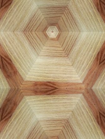 Kaleidoscope Wood Pattern backgroundの写真素材