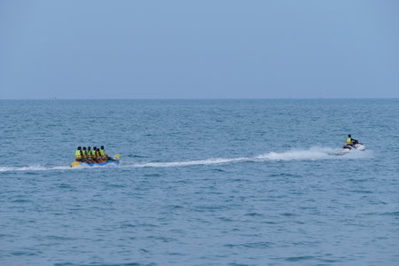 Water scooter on the seaの写真素材