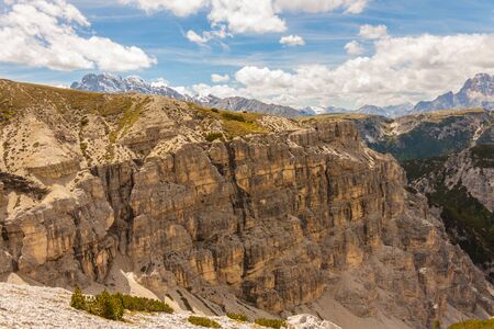Italian alps around the Three Peaksの写真素材