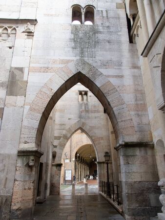 View of the city of Modena with the Duomo and Ghirlandina, Emilia Romagna, Italyのeditorial素材