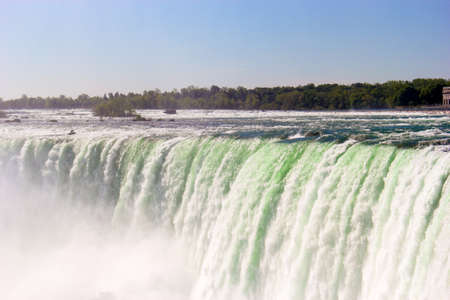 Scenic view of impressive and famous Niagara Falls, Ontario, Canada