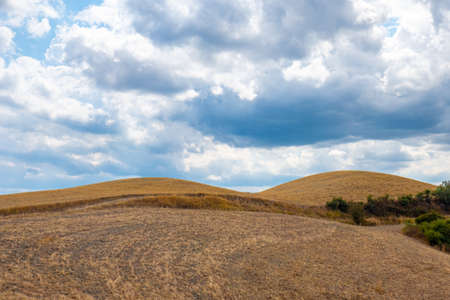 Typical Tuscany landscape along via Francigena path, Italy