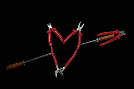 The photo collage of a heartの写真素材