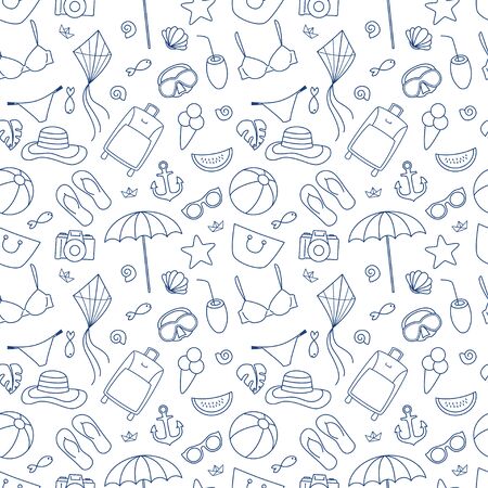 Summer seamless pettern.のイラスト素材