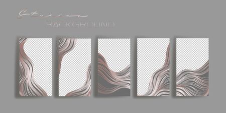 Pink and gray abstract layout design.のイラスト素材