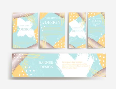 Design of flyers, banners and brochures. Abstract fun color pattern cartoon texture for doodle geometric background.のイラスト素材