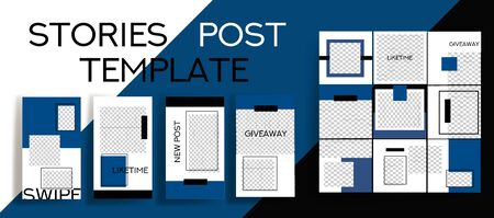 Design backgrounds for social media bannerのイラスト素材