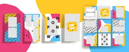 Design background for social media banner.のイラスト素材