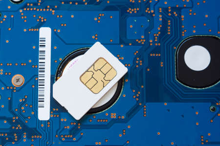 sim cardの写真素材