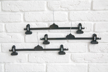 hanger on vintage backgroundの写真素材