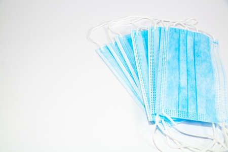 Doctor mask and corona virus protection isolated on a white background, covid-19, With clipping path