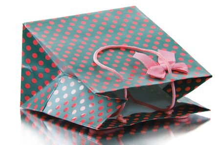 Shopping bag isolated on the white backgroundの写真素材