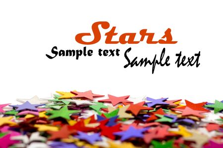 Colored stars background for your text on photo, and other 