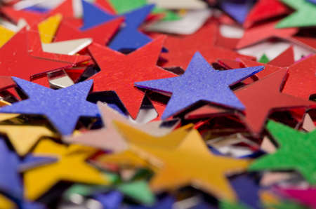 Colored stars backgroundの写真素材