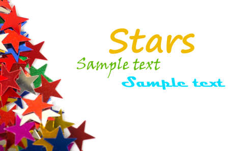 Colored stars background for your text on photo, and other 