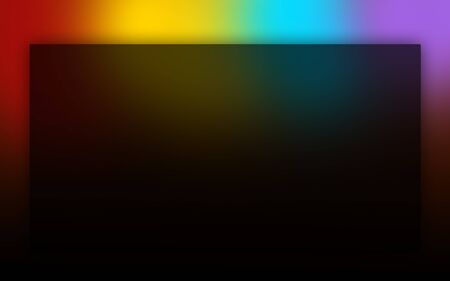 Abstract rainbow colours on a black backgroundの写真素材