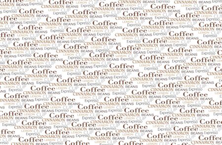 Coffee words backgroundの写真素材